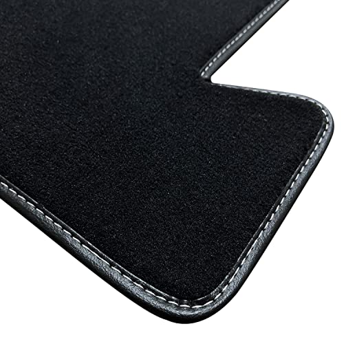 Heavy Duty Black Carpeted Floor Mats for Corvette C8 2023-On, 2PC Fronts U4023