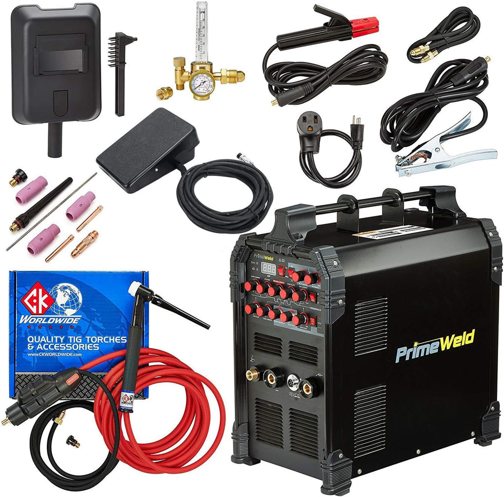 TIG Welder 225 Amp AC DC with Pulse and Flex Torch F959