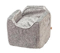Snoozer Dog Car Seat with Storage Tray: Lookout II Car Seat for Small Dogs 0-15 lbs, Size: Small, Fabric: Black Diamond, Pet Car Seat to Alleviate Car Sickness for Dogs, Removable Washable Cover