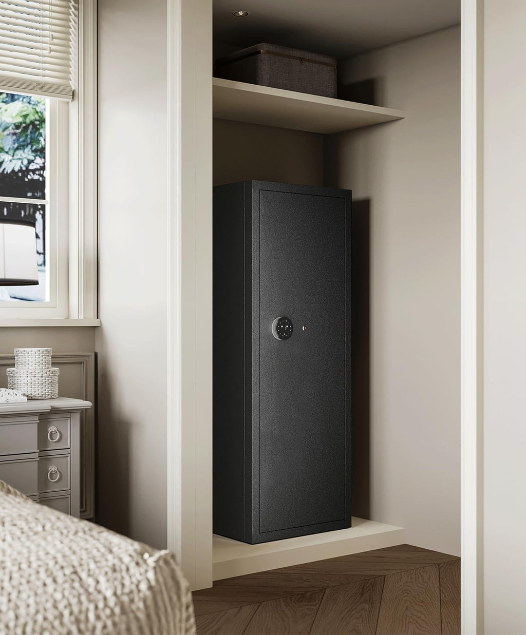Large Gun Safe for Rifles and Pistols with Fingerprint Lock P557369