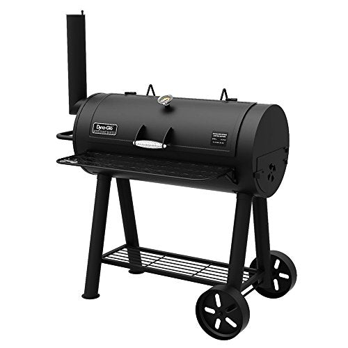 Dyna-Glo Signature Series DGSS443CB-D Heavy-Duty Compact Barrel Charcoal Grill, Black powder coat