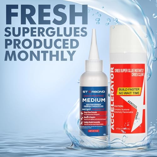 Medium CA Glue 2 oz for Woodworking, Woodturning, Hobby Models L339