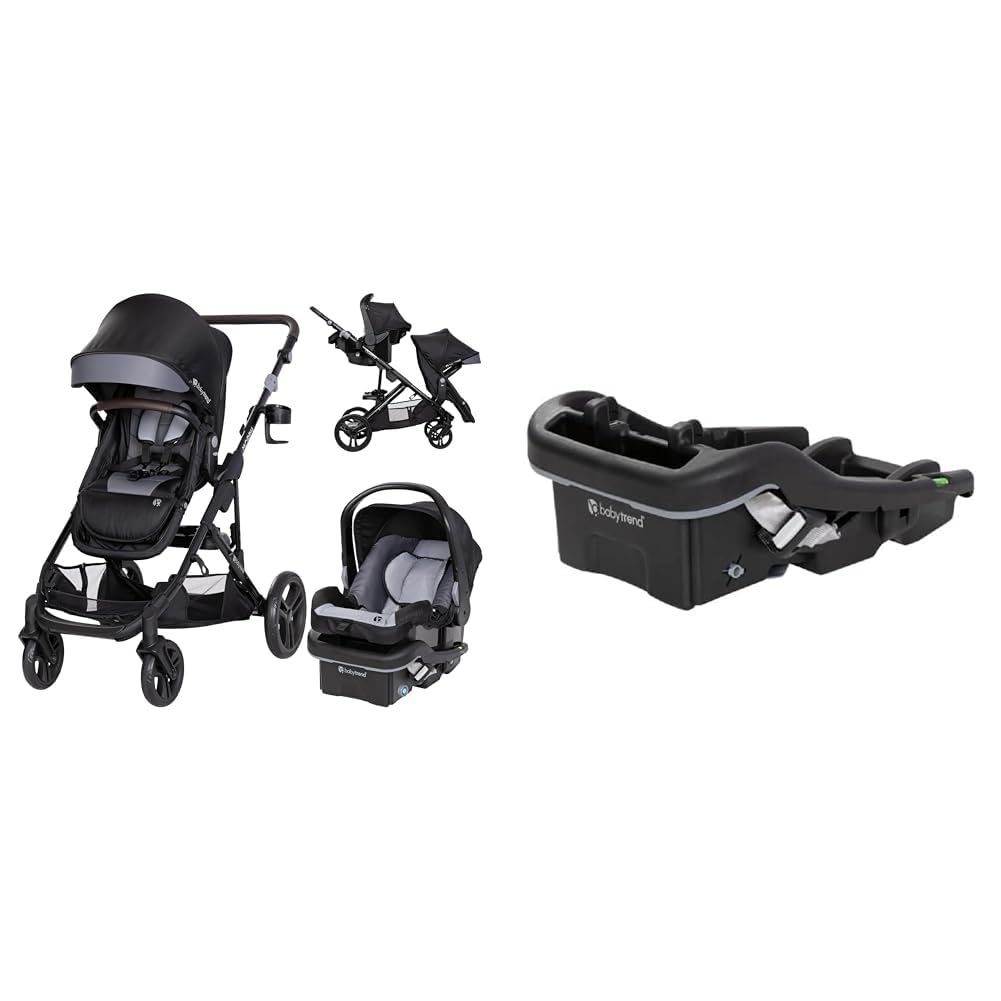 Baby Trend Morph Single to Double Travel System with EZ-Lift 35 Plus Infant Car Seat and Extra Base