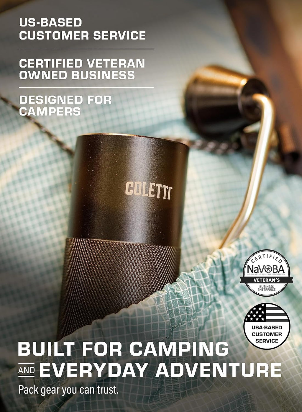 Manual Coffee Grinder for Camping, Hiking & Travel H8715