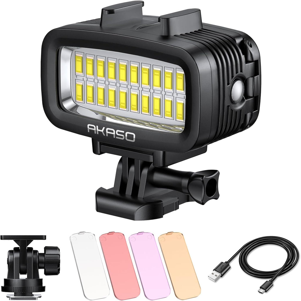 4K30FPS 20MP WiFi Action Camera Waterproof Diving Light Z205808