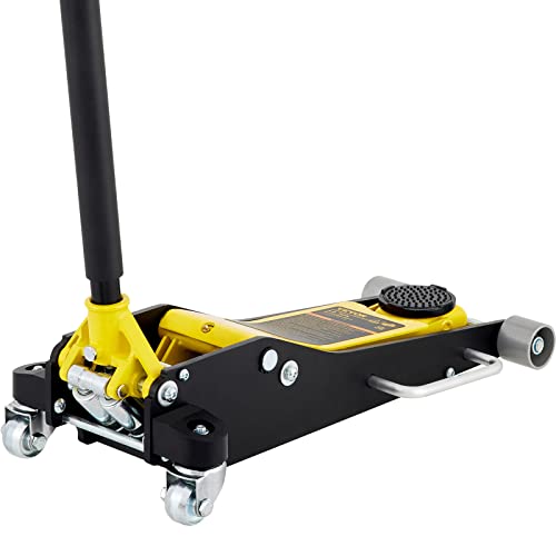 3 Ton Low Profile Steel Racing Floor Jack with Dual Pistons L49524