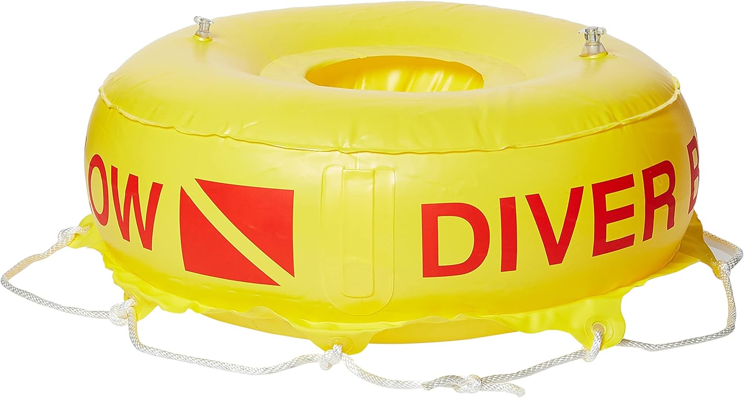 Scuba Choice Scuba Diving Deluxe Diver Below Inflatable Float and Flag Bouy