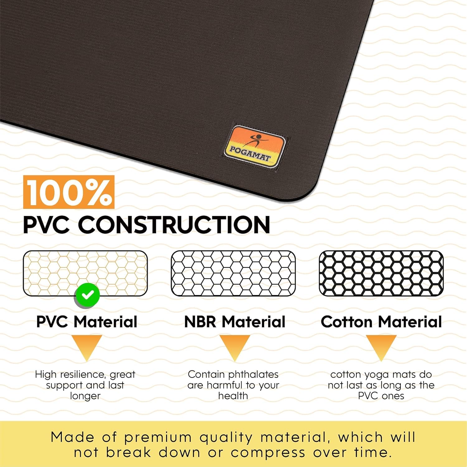 Large Exercise Mat 6 ft x 4 ft for Home Gym Flooring B218360