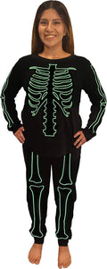 Glow in The Dark Skeleton Costume Cotton Pajamas, Family Matching Outfits Skeleton Hoodie Halloween Costumes