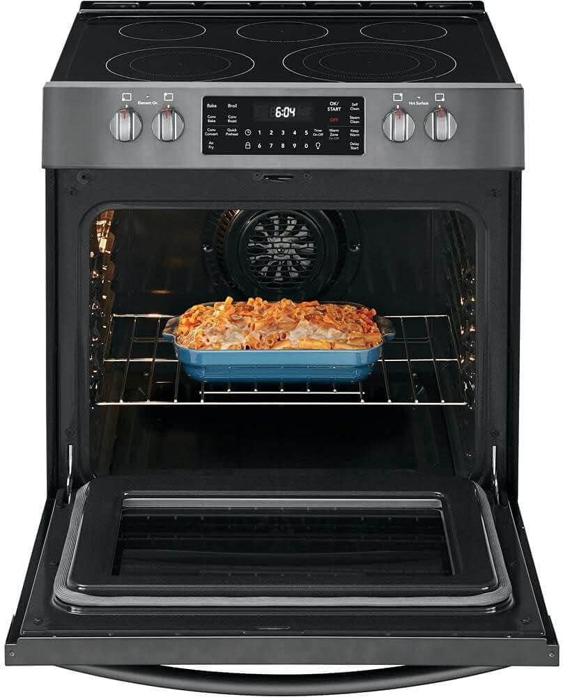 30" Electric Range with 5 Elements, Black Stainless Steel C928