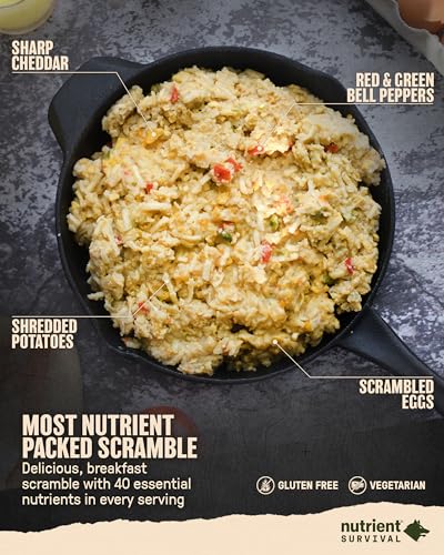 Homestyle Scramble Eggs, Ready to Eat Freeze Dried Emergency Food, 9 Servings P110376