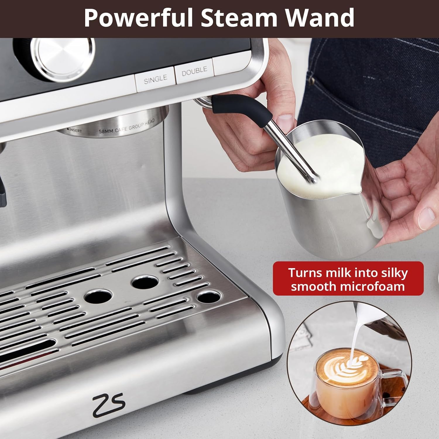 Espresso Maker 20 Bar, 2.8L, Stainless Steel B9588