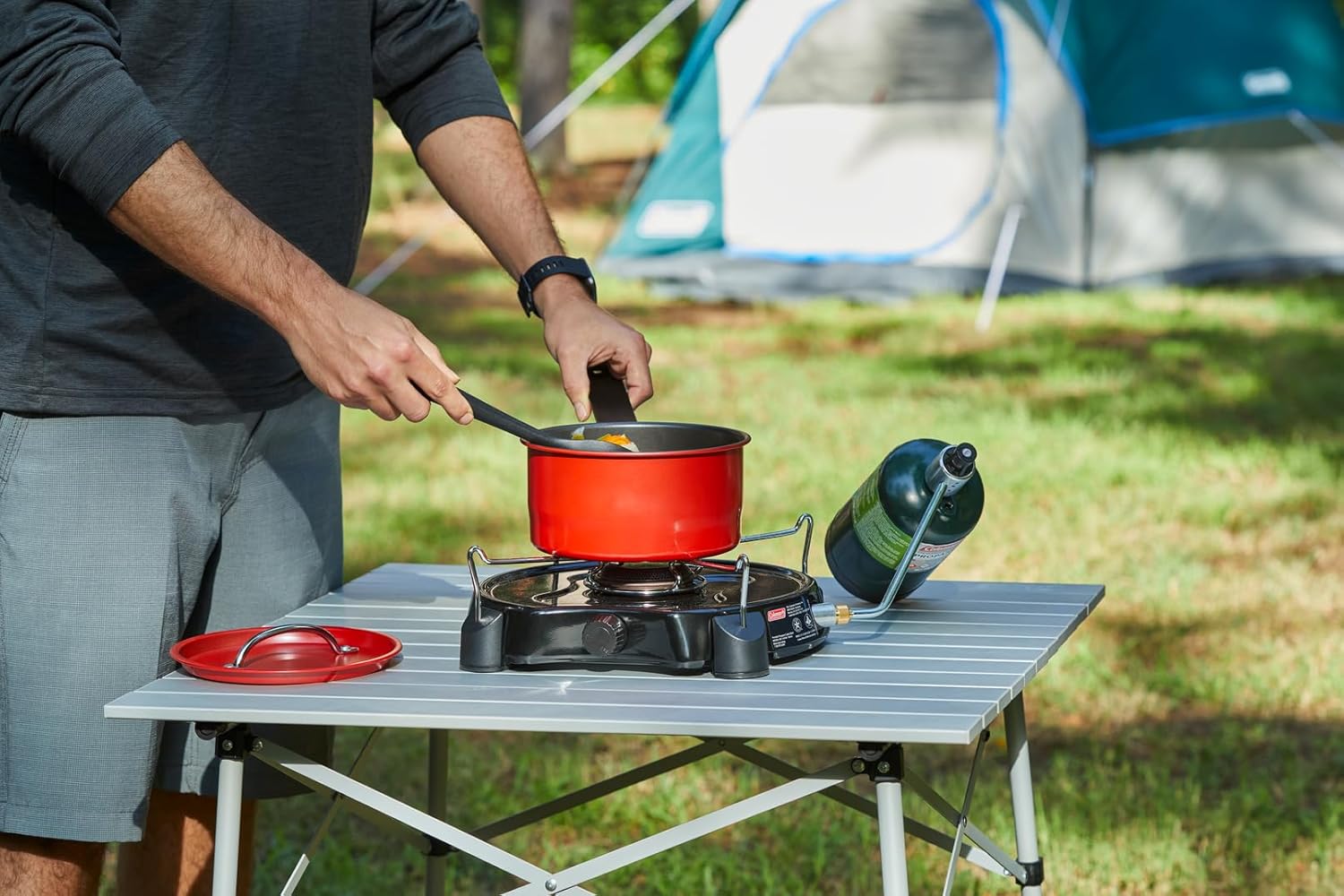 Propane Gas Camping Stove, 1-Burner, Portable J106821