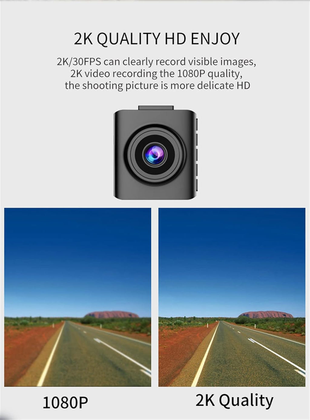 Dash Cam 1080P for Cars with 170° Wide Angle and Night Vision S5168