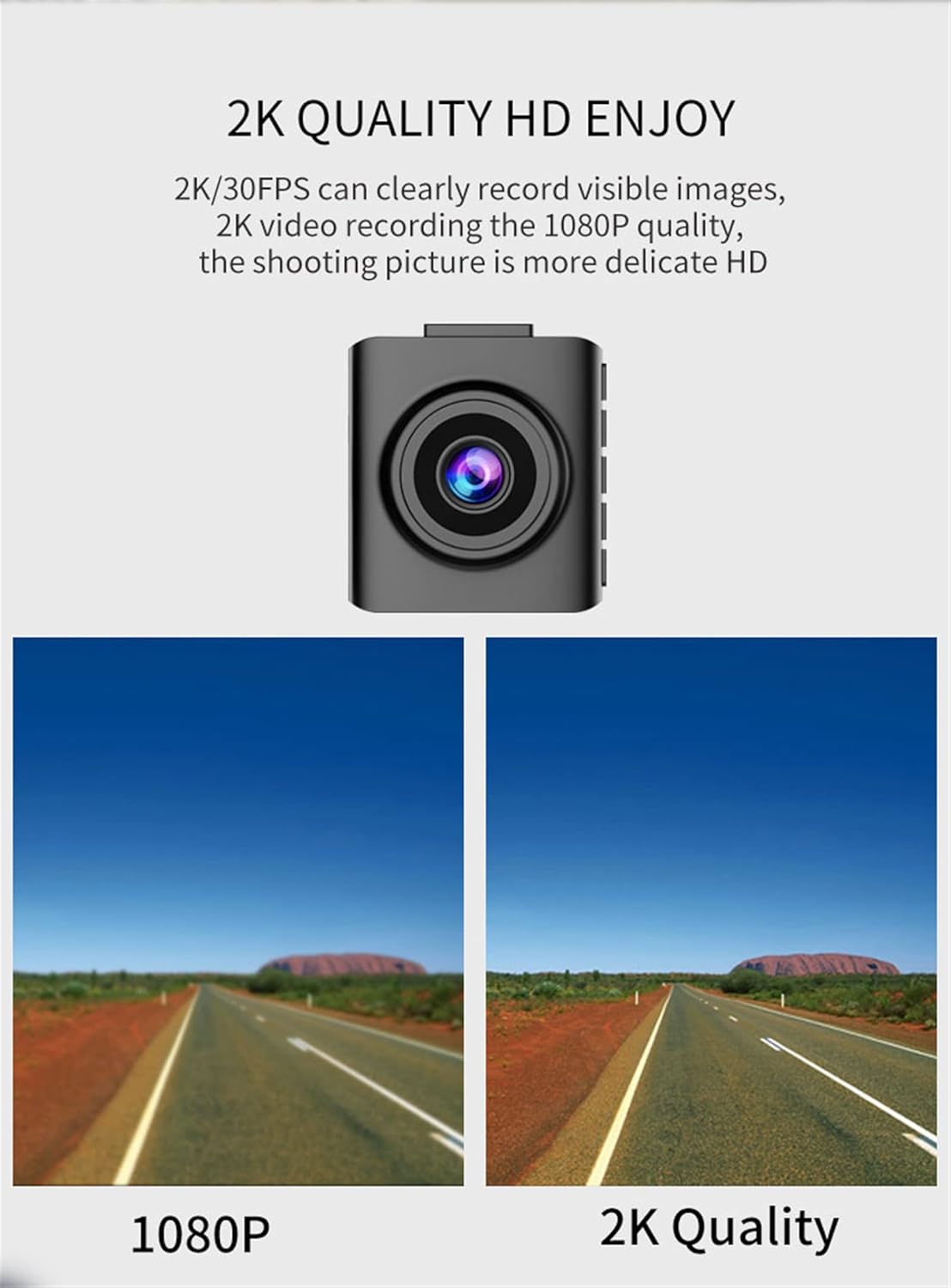 Dash Cam 1080P for Cars with 170° Wide Angle and Night Vision S5168