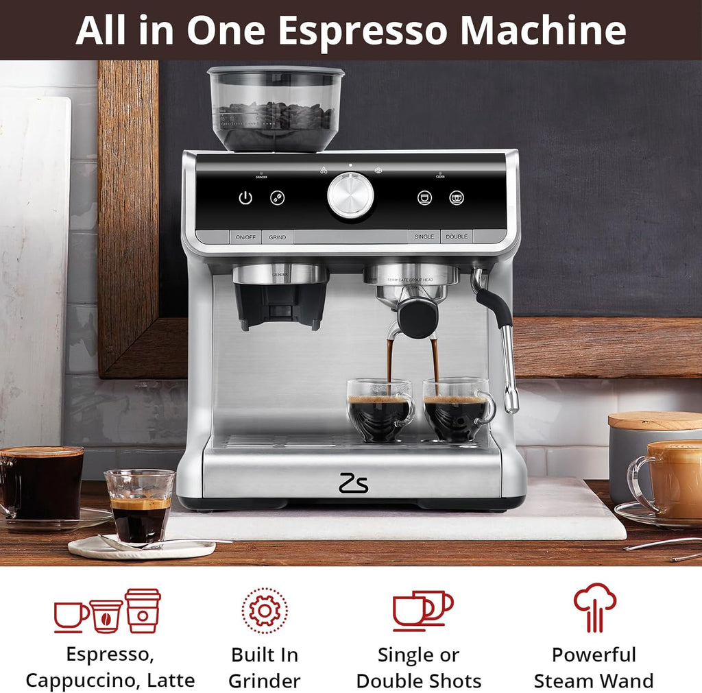Espresso Maker 20 Bar, 2.8L, Stainless Steel B9588