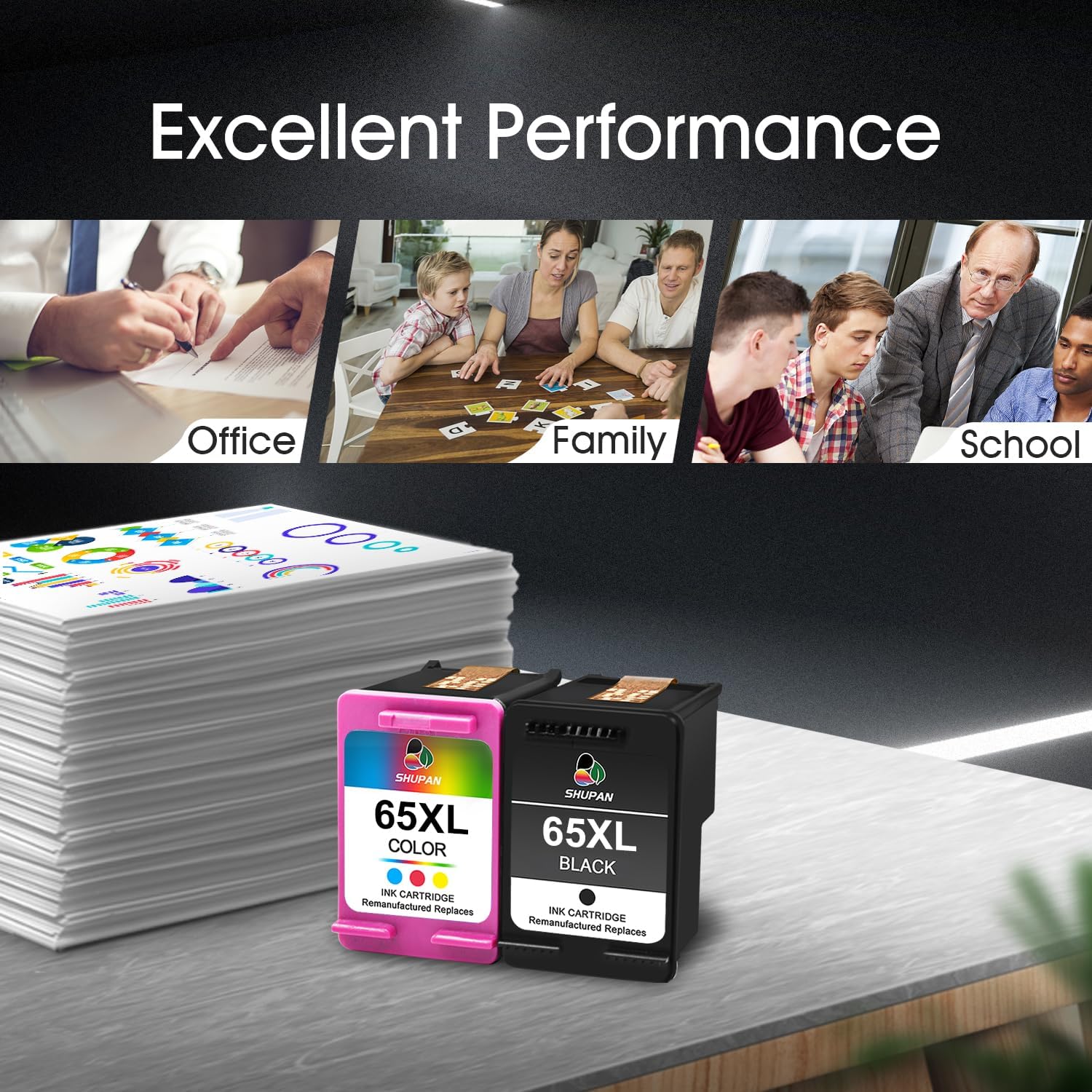 Ink Cartridge Combo Pack, Black and Tri-Color T319315