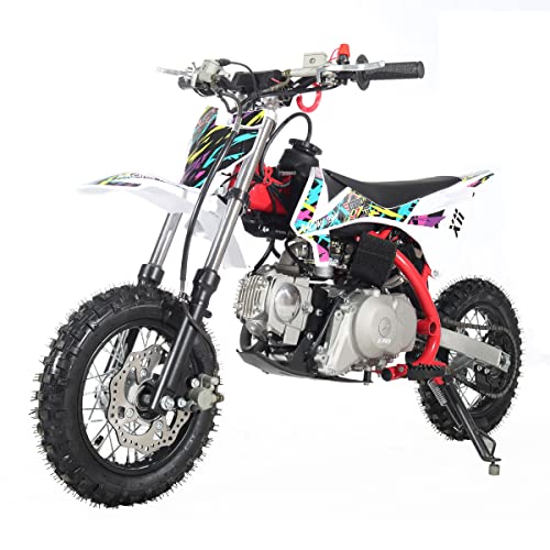 X-PRO X11 110cc Dirt Bike Gas Dirt Bike Pit Bikes Dirt Pitbike with Automatic Transmission, Electric Start,10"/10" Tires!(Black)