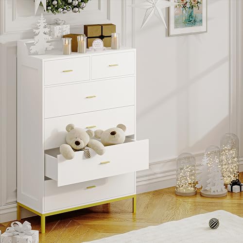 6 Drawer Dresser with LED Light for Bedroom L690018