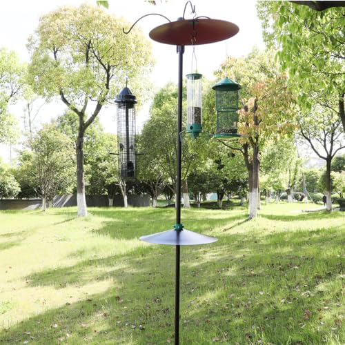 Metal Squirrel Baffle for Bird Feeder Pole, Extra Large, Black M374