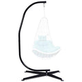 S AFSTAR Hammock Chair Stand Only, Hanging Hammock Stand with 9 Adjustable Height from 77”-93”, Heavy-Duty Steel Stand Only, 330 LBS Load Capacity, Only Hammock Swing Stand for Indoor Outdoor, Black