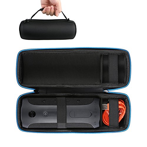 Portable Bluetooth Speaker with Hardshell Travel Case, IP67 Waterproof E45263
