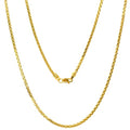 JEWELHEART 14K Real Gold Round Box Chain 1.3mm 1.8mm 2.1mm 2.7mm 3.4mm Yellow and White Real Gold Chains For Men Diamond Cut Link Chain Necklace For Women with Lobster Clasp 16" 18" 20" 22" 24"