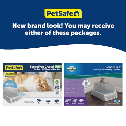 Self-Cleaning Cat Litterbox with Disposable Crystal Tray V42565