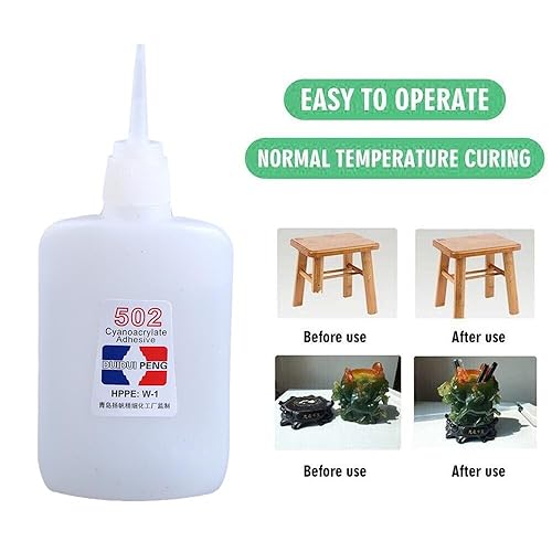 Super Glue, Quick-Drying Cyanoacrylate Adhesive for Leather, Rubber, Metal P917570