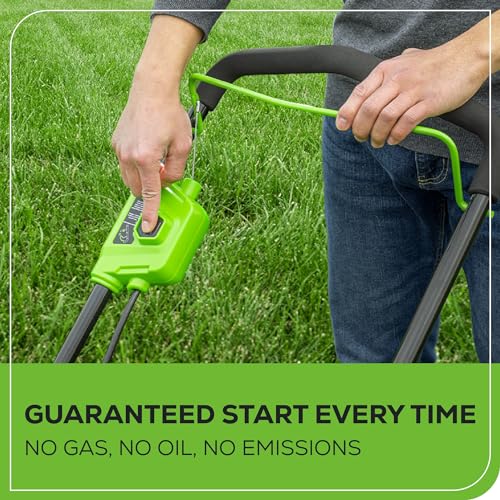 40V 16" Brushless Cordless Push Lawn Mower, 4.0Ah Battery and Charger Included X8946