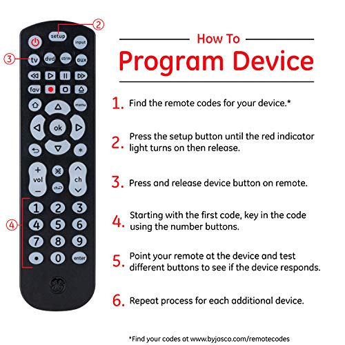 Universal Remote Control for Smart TVs, Streaming Players, Blu-Ray and DVD B91583