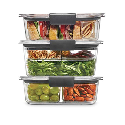 Airtight Food Storage Containers with Removable Trays, Set of 3, Large 9.6 Cup Q187798