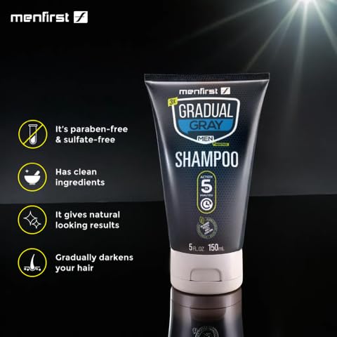 Gradual Gray Shampoo for Men, Darkening and Coverage K582648