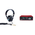 Sony MDR7506 Professional Large Diaphragm Headphone & Focusrite Scarlett Solo 3rd Gen USB Audio Interface, for The Guitarist, Vocalist, Podcaster or Producer