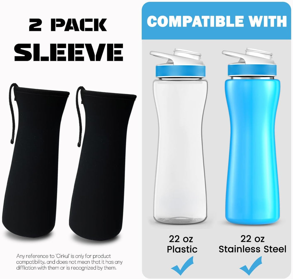 Neoprene Water Bottle Sleeve with Hand Strap, 22oz J966