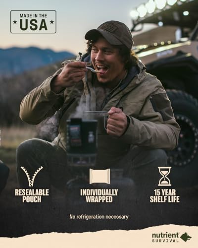 MRE Grab and Go Power Pack, 8 Servings Ready to Eat Meals, Emergency Food Supply J609