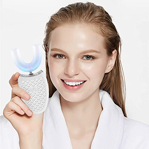 U Shaped Ultrasonic Electric Toothbrush for Adults, 360° Whole Mouth Cleaning E21437