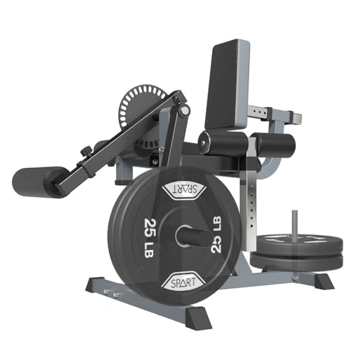 SPART Leg Extension and Curl Machine, Lower Body Special Leg Machine, Adjustable Leg Rotary Extension Machine, Leg Exercise Bench with Plate Loaded for Waist, Thigh, Home Gym Weight Machine
