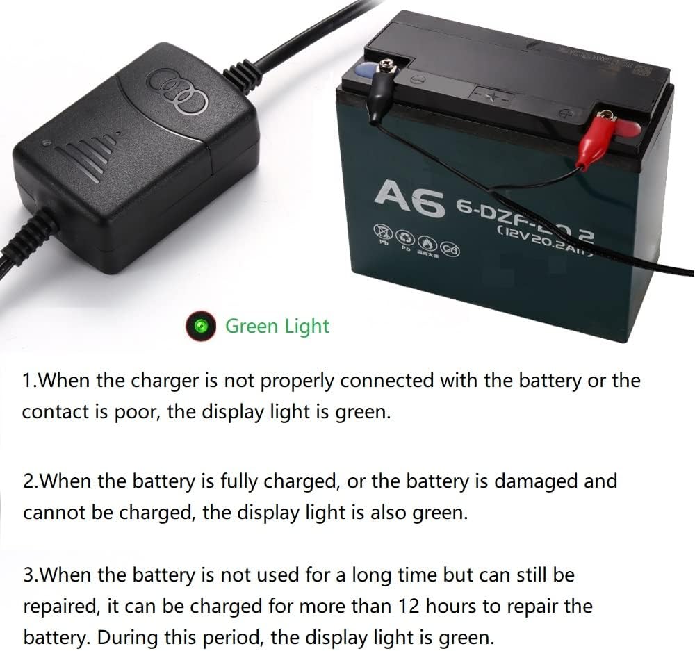 12V Sealed Lead Acid Battery Charger 1300mA U74855