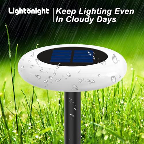 Solar Lights Outdoor, Color Changing with Remote, Pathway Lights for Garden Yard (6 Pack) A105329