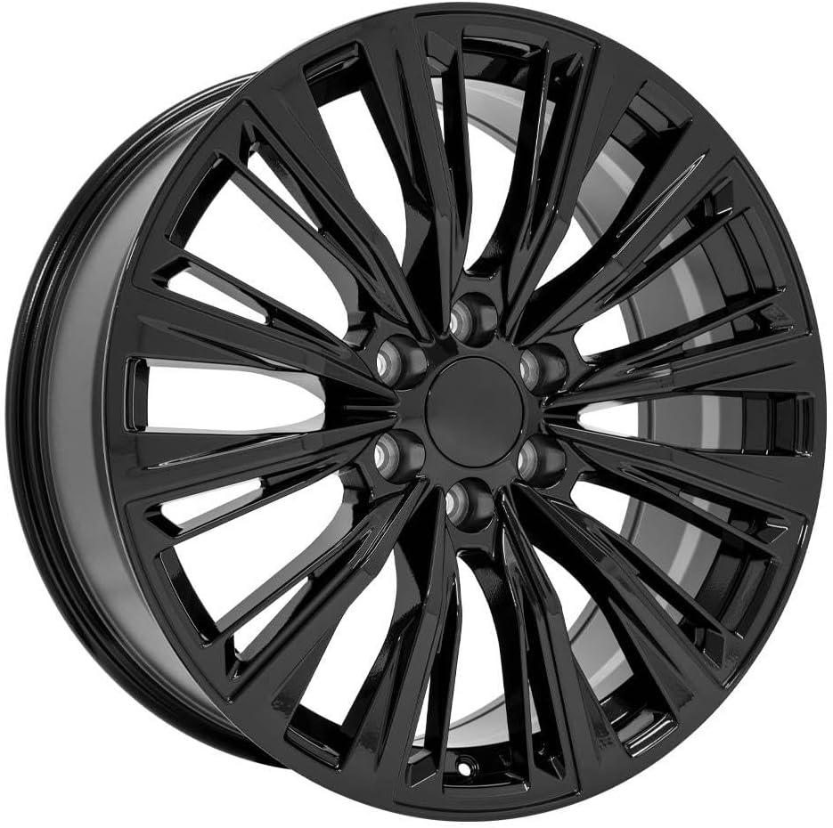 22 inch Rims 22x9 Black Set for Escalade Silverado Tahoe Sierra Yukon F289