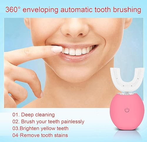 U Shaped Automatic Toothbrush for Adults, Wireless Charging, IPX7 Waterproof Z617
