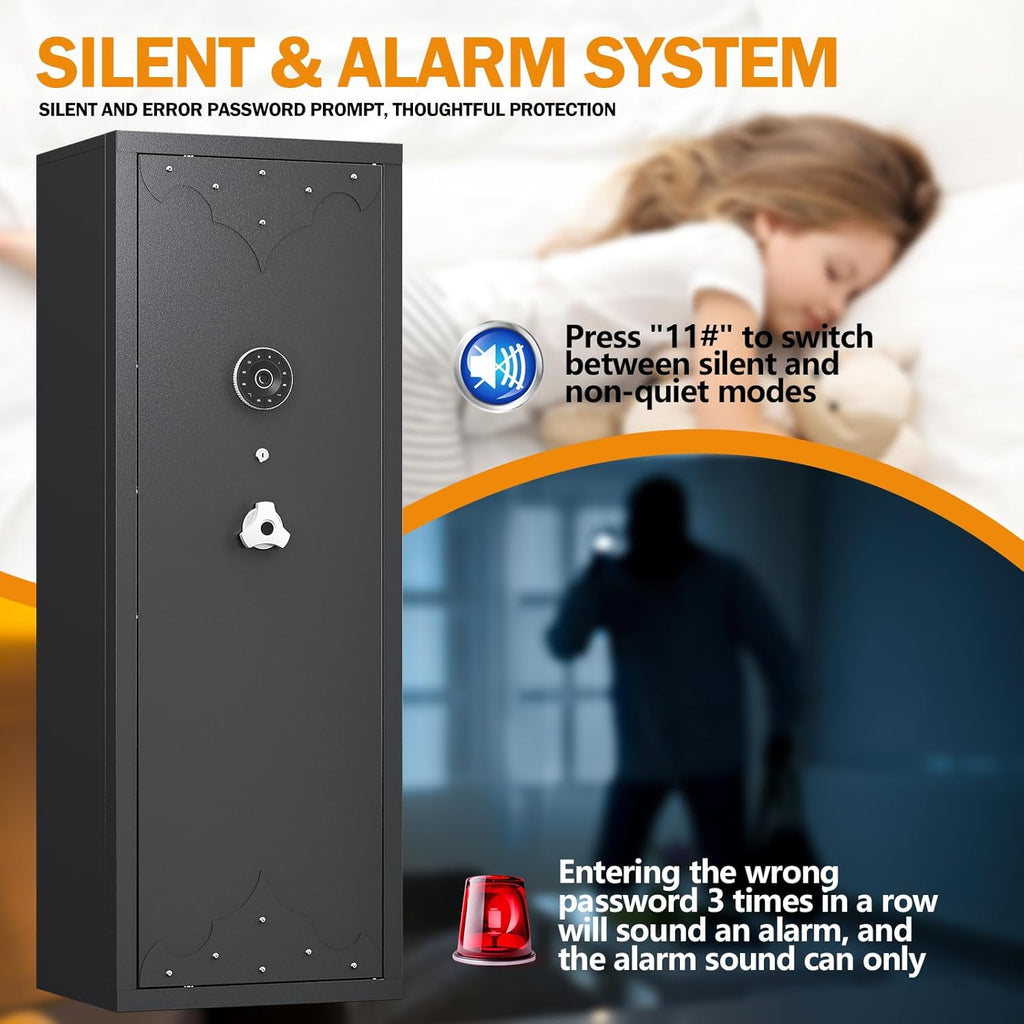 Gun Safe for Rifles and Pistols with Digital Keypad G5537