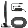 2024 Upgraded TV Antenna, TV Antenna Indoor, Long Range TV Antenna for Local Channels Support 4K 1080p with Signal Booster for Smart TV and All TVs