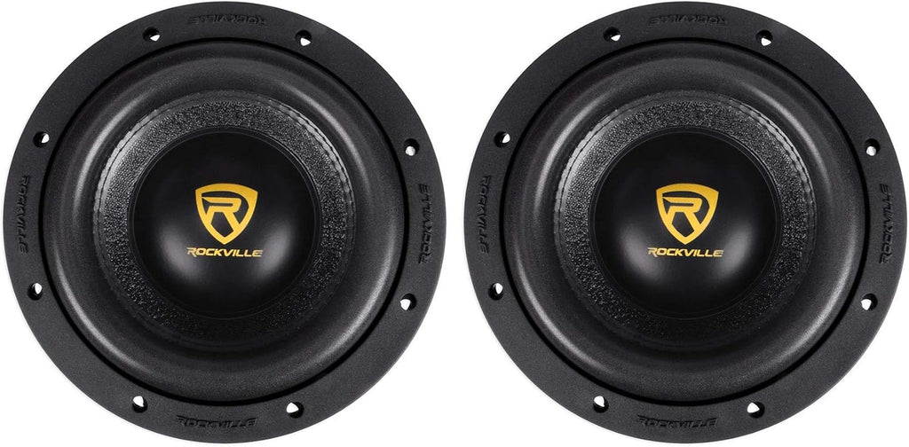 Rockville (2) W8K9D2 8" 2000 Watt Car Stereo Subwoofers Dual 2-Ohm CEA Subs