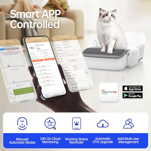 Self-Cleaning Automatic Cat Litter Box with App Control I321