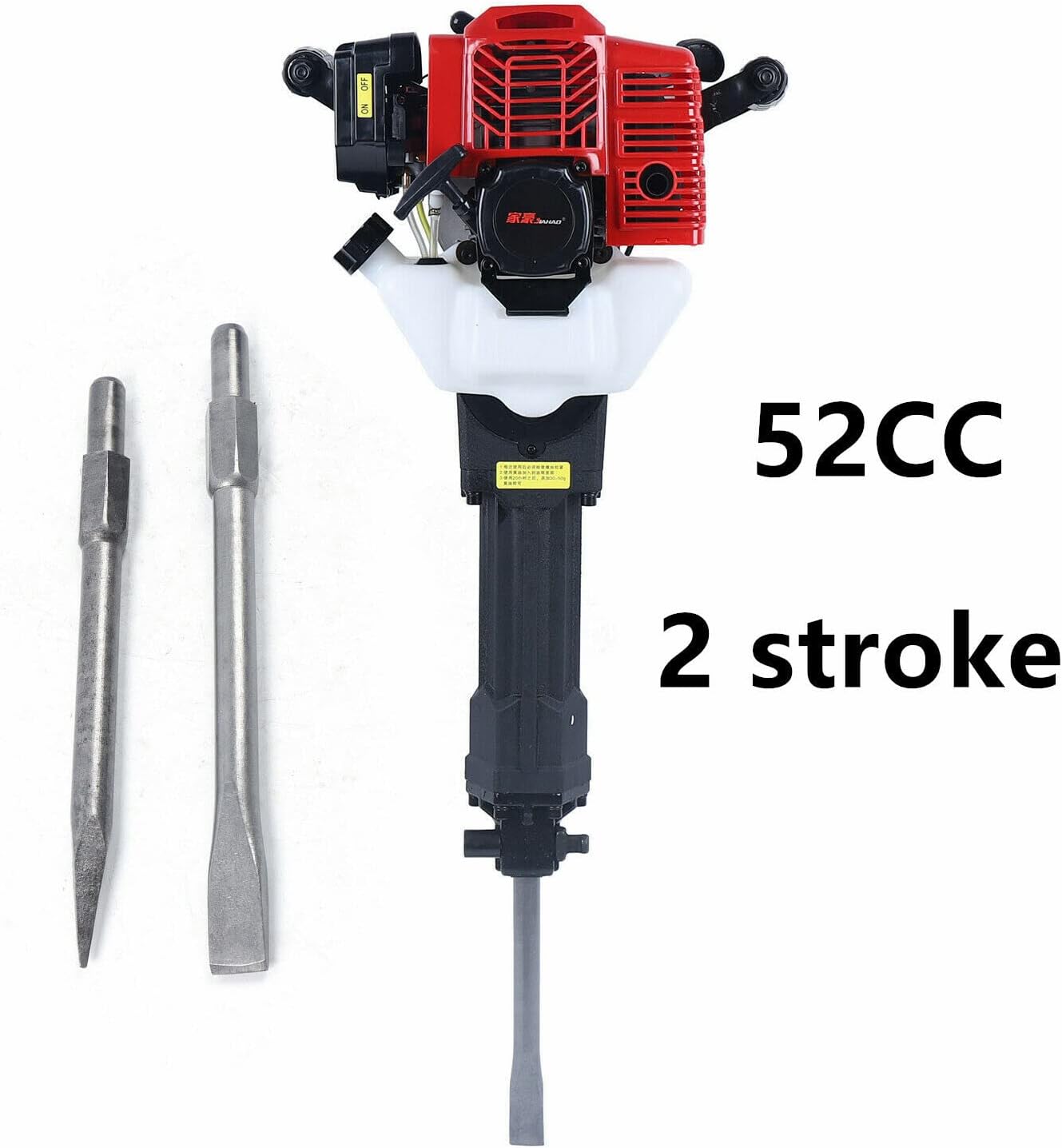 Gas Demolition Jack Hammer with 2 Chisels T836