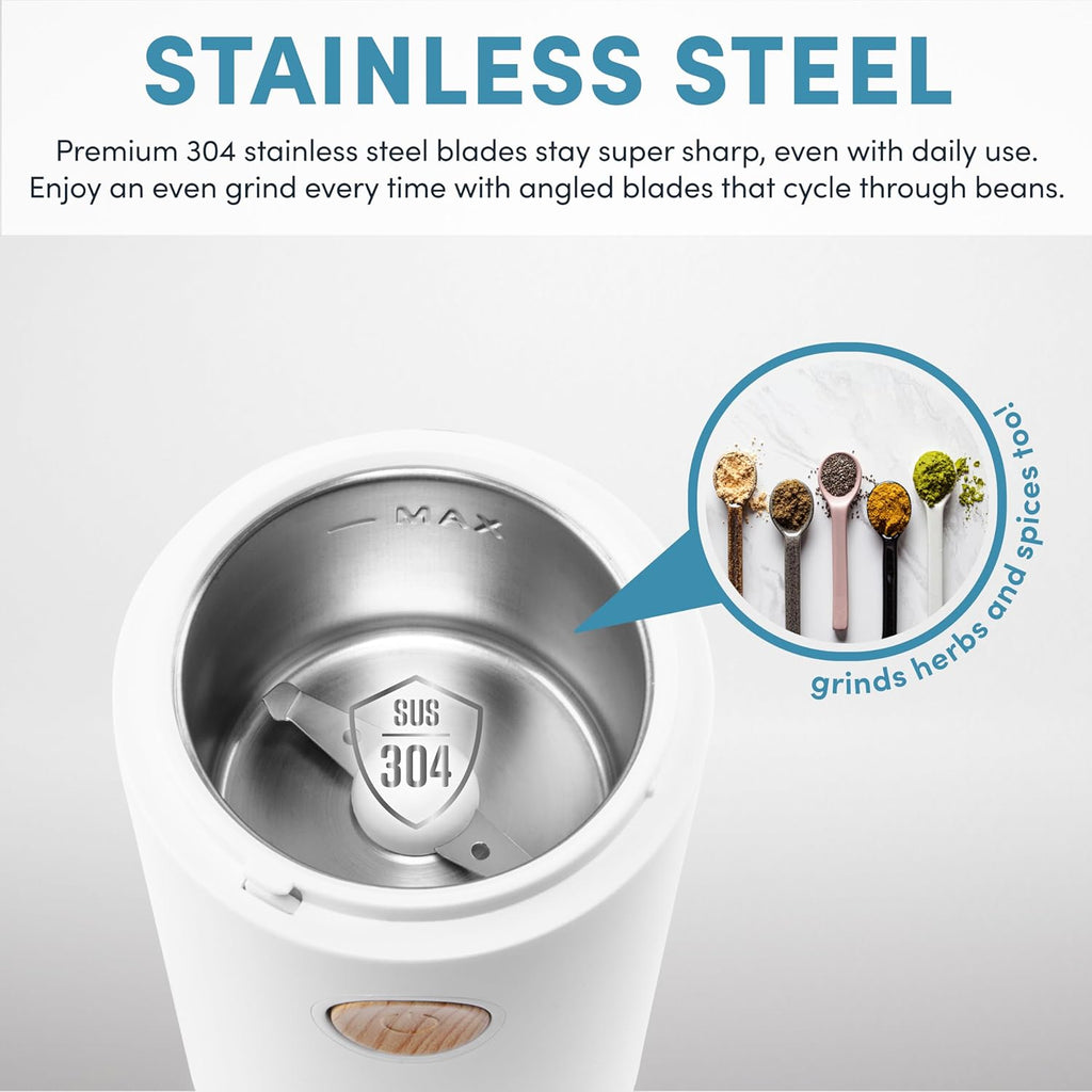 Mini Electric Coffee and Herb Grinder with Stainless Steel Blades K78406