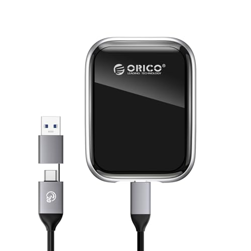 ORICO 1TB Portable SSD Up to 2000MB/s External Solid State Drive, USB 3.2 Gen 2x2 20Gbps with 2 in 1 USB C Cable, Compatibility with Macbook, iPad, iPhone 15, PSSD - A20