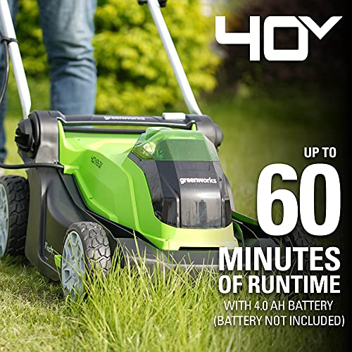 40V 17" Cordless Push Lawn Mower, 4.0Ah Battery and Charger Included H381388